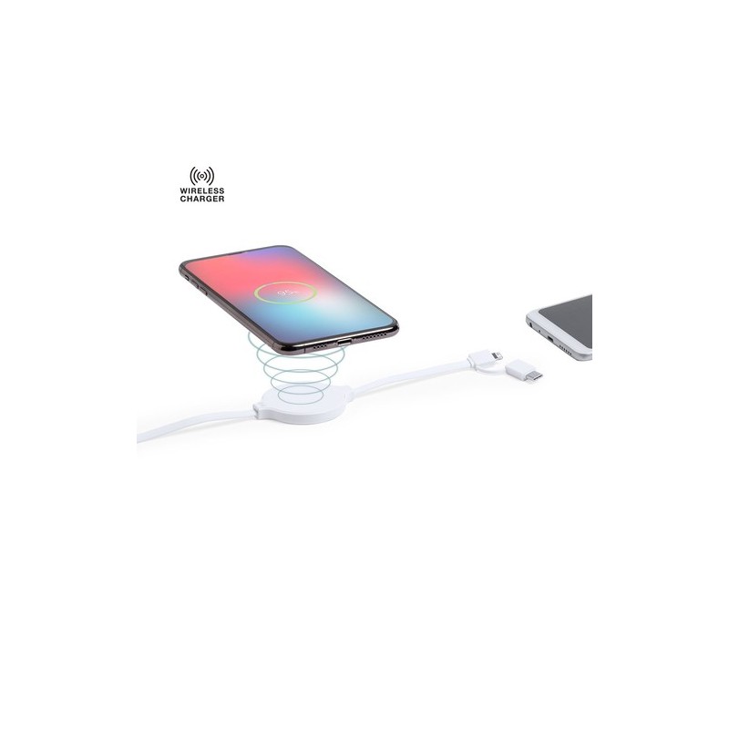 Chargeur rapide personnalisable pour une recharge pratique - Pikat Couleurs : blanc personnalisable avec votre logo
