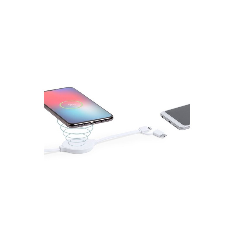 Chargeur rapide personnalisable pour une recharge pratique - Pikat Couleurs : blanc goodies publicitaire événementiel