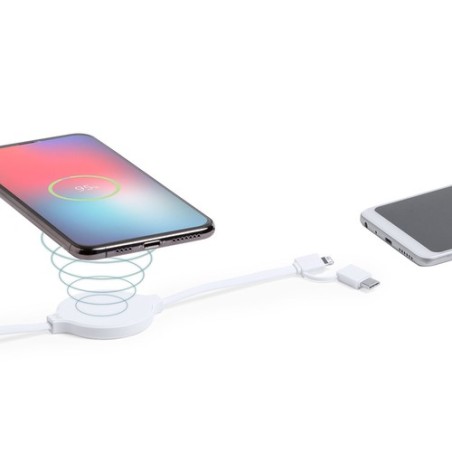 Chargeur rapide personnalisable pour une recharge pratique - Pikat Couleurs : blanc goodies publicitaire événementiel