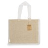 Sac Éco-responsable et Pratique Personnalisé de Shopping Talara pas cher Matières : coton recyclé Couleurs : bleu marquage laser