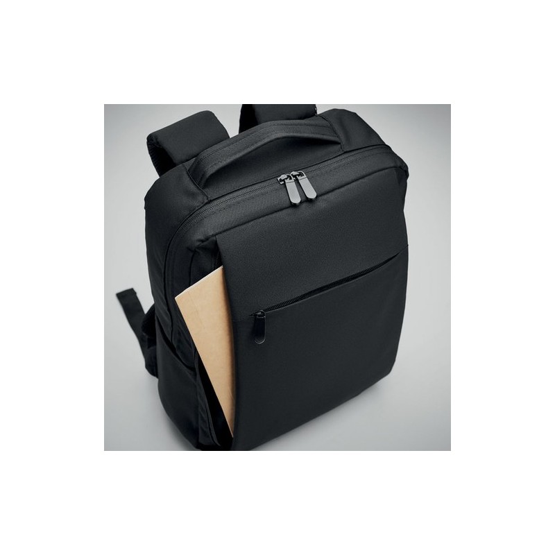 Sac à dos  300D RPET pour ordinateur - SEOUL personnalisé pas cher Matières : PET Couleurs : noir livraison express 24h 48h