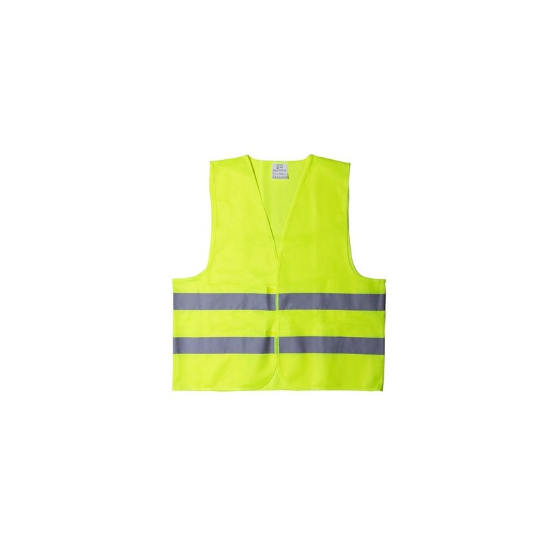 Gilet Réfléchissant Personnalisé Haute Visibilité Kross pas cher Matières : polyester Taille textile : XL Couleurs : jaune