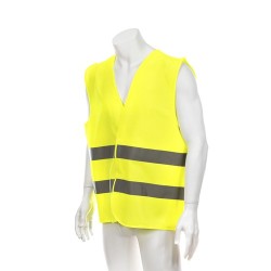 Gilet Réfléchissant Personnalisé Haute Visibilité Kross pas cher Matières : polyester Taille textile : XL Couleurs : jaune marqu