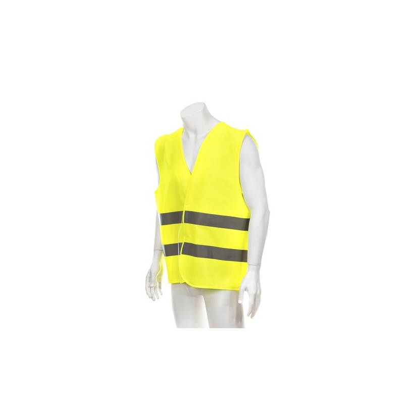 Gilet Réfléchissant Personnalisé Haute Visibilité Kross pas cher Matières : polyester Taille textile : XL Couleurs : jaune marqu