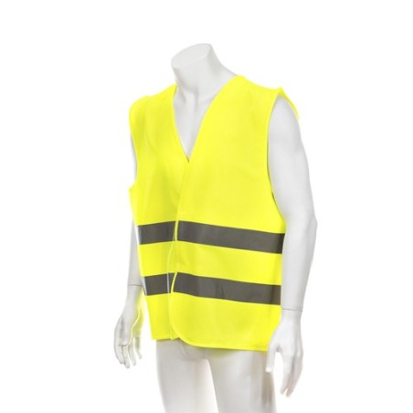 Gilet Réfléchissant Personnalisé Haute Visibilité Kross pas cher Matières : polyester Taille textile : XL Couleurs : jaune marqu