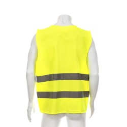 Gilet Réfléchissant Personnalisé Haute Visibilité Kross pas cher Matières : polyester Taille textile : XL Couleurs : jaune cadea