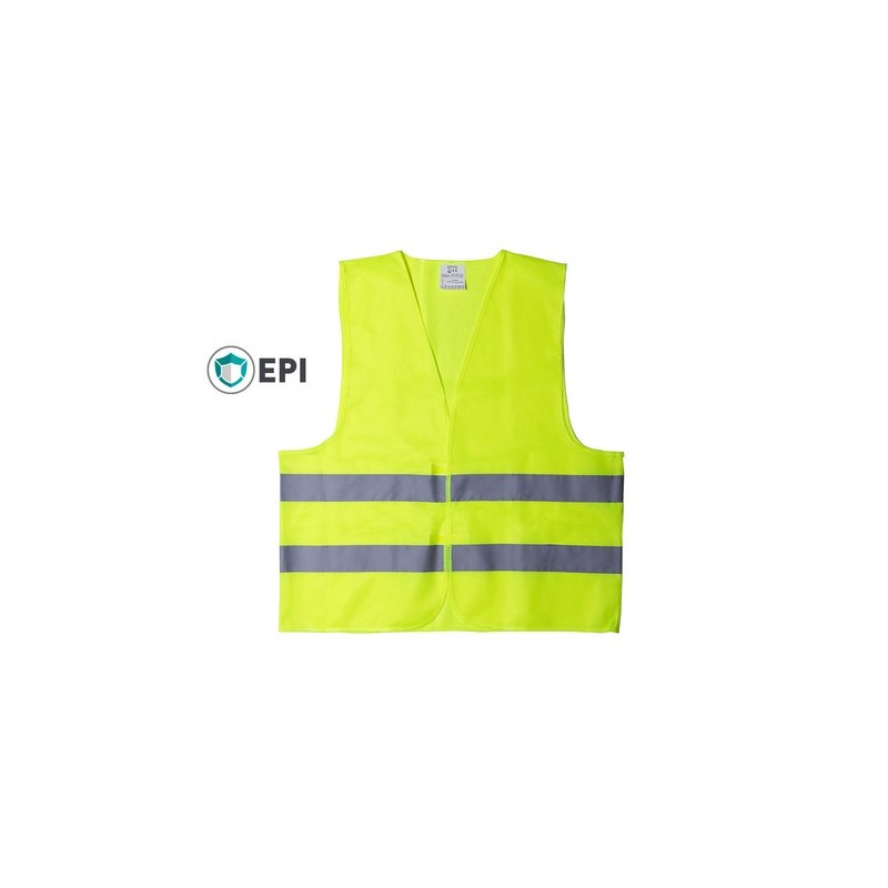 Gilet Réfléchissant Personnalisé Haute Visibilité Kross pas cher Matières : polyester Taille textile : XL Couleurs : jaune objet