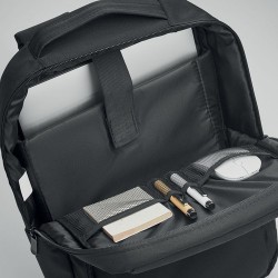 Sac à dos  300D RPET pour ordinateur - SEOUL personnalisé pas cher Matières : PET Couleurs : noir cadeau collaborateur premium