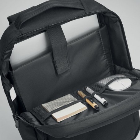 Sac à dos  300D RPET pour ordinateur - SEOUL personnalisé pas cher Matières : PET Couleurs : noir cadeau collaborateur premium