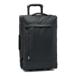 Trolley personnalisé en RPET 600D - Idéal pour vos voyages ARTIC Matières : PET recyclé Couleurs : noir