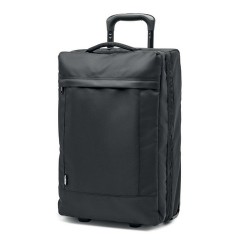 Trolley personnalisé en RPET 600D - Idéal pour vos voyages ARTIC Matières : PET recyclé Couleurs : noir cadeau entreprise pas ch