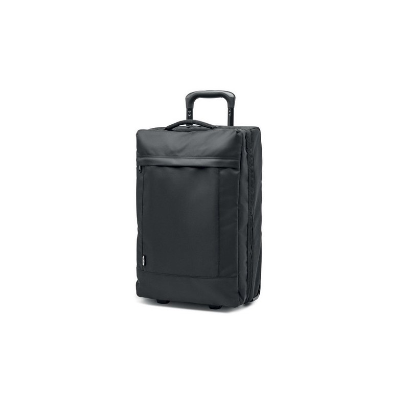 Trolley personnalisé en RPET 600D - Idéal pour vos voyages ARTIC Matières : PET recyclé Couleurs : noir cadeau entreprise pas ch