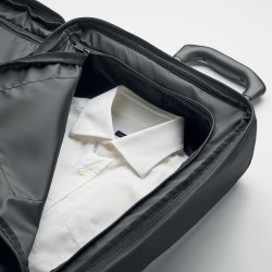Trolley personnalisé en RPET 600D - Idéal pour vos voyages ARTIC Matières : PET recyclé Couleurs : noir impression haute définit