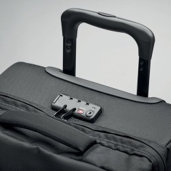 Trolley personnalisé en RPET 600D - Idéal pour vos voyages ARTIC Matières : PET recyclé Couleurs : noir livraison express 24h 48