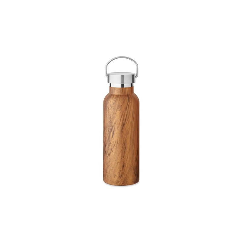 Bouteille isolante double paroi 500 ml personnalisée - NAMIB BOTTLE Couleurs : marron Matières : acier inoxydable recyclé person