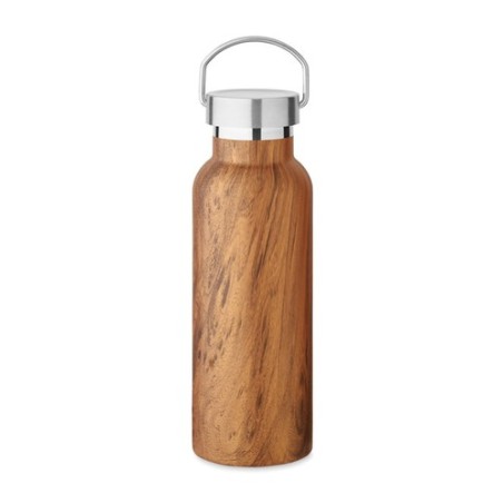 Bouteille isolante double paroi 500 ml personnalisée - NAMIB BOTTLE Couleurs : marron Matières : acier inoxydable recyclé person