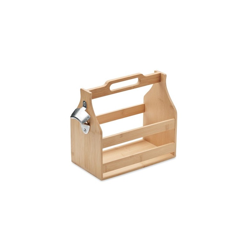 Caisse à bouteilles  en bambou - CABAS Matières : bambou Couleurs : bois