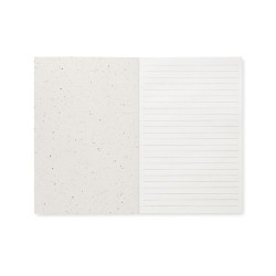 Carnet A5  à couverture en papier semence - SEED BOOK Matières : papier Couleurs : blanc 2