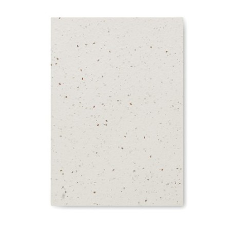 Carnet A5  à couverture en papier semence - SEED BOOK Matières : papier Couleurs : blanc cadeau entreprise pas cher
