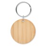 Porte-clés ronds s en bambou - ROUNDBOO Matières : bambou Couleurs : bois personnalisable avec votre logo