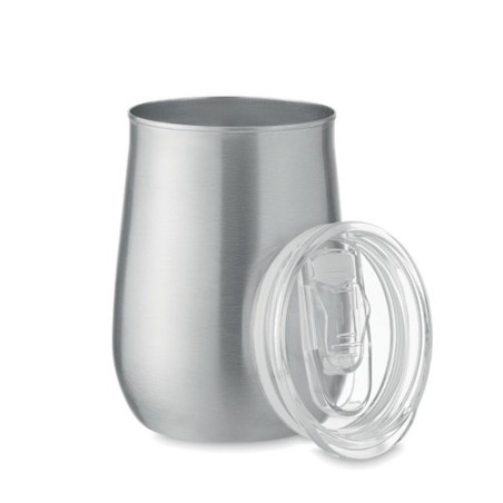 Gobelet en inox recyclé URSA Couleurs : argenté mat Matières : acier inoxydable recyclé personnalisable avec votre logo