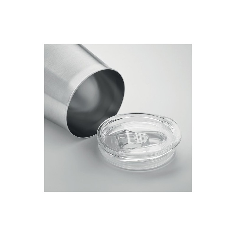 Gobelet en inox recyclé URSA Couleurs : argenté mat Matières : acier inoxydable recyclé personnalisation rapide en France