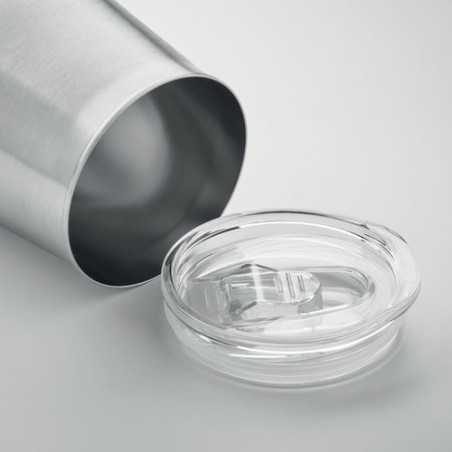 Gobelet en inox recyclé URSA Couleurs : argenté mat Matières : acier inoxydable recyclé personnalisation rapide en France