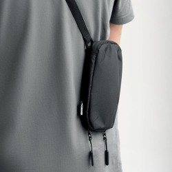 Sacoche pour smartphone durable et personnalisée VALLEY WALLET Matières : PET recyclé Couleurs : noir goodies publicitaire événe