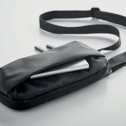 Sacoche pour smartphone durable et personnalisée VALLEY WALLET Matières : PET recyclé Couleurs : noir livraison express 24h 48h