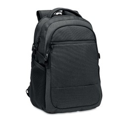 Sacoche Éco-responsable Personnalisable RPET 600D pour Ordinateur HANA Matières : PET recyclé Couleurs : noir