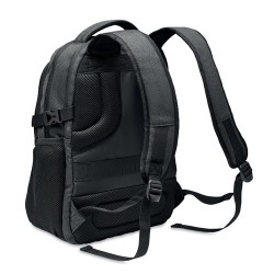 Sacoche Éco-responsable Personnalisable RPET 600D pour Ordinateur HANA Matières : PET recyclé Couleurs : noir 2