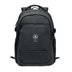 Sacoche Éco-responsable Personnalisable RPET 600D pour Ordinateur HANA Matières : PET recyclé Couleurs : noir cadeau entreprise 