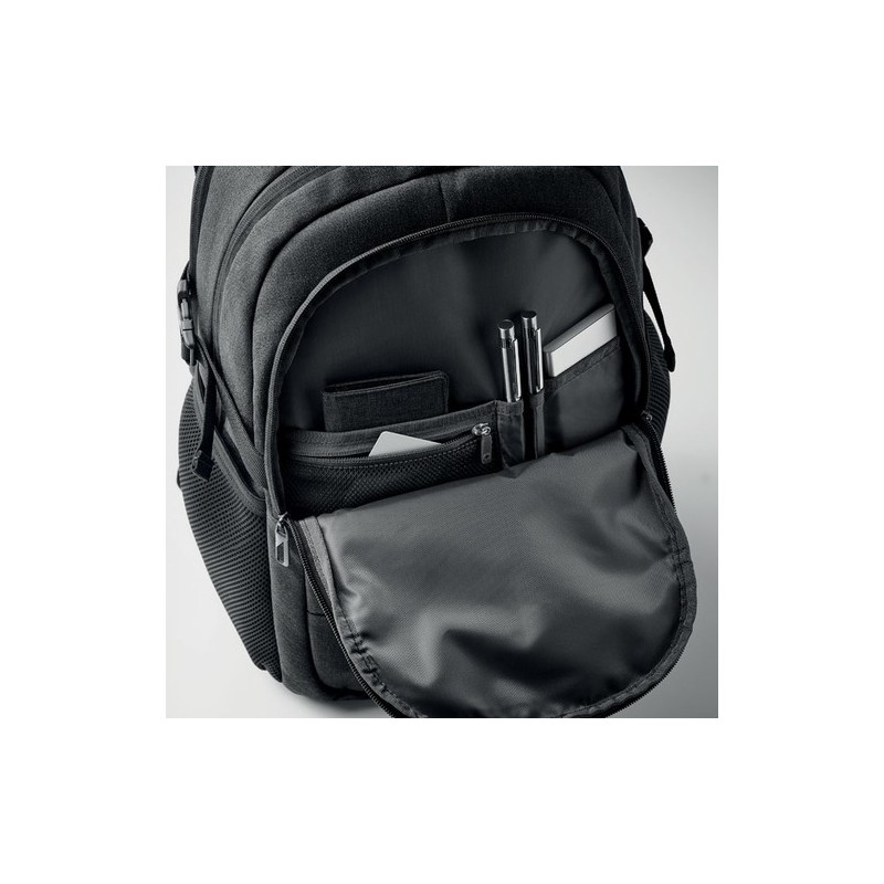 Sac à dos ordinateur RPET 600D HANA - Écologique et Pratique Personnalisé