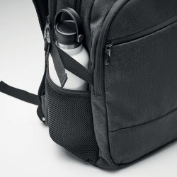 Sacoche Éco-responsable Personnalisable RPET 600D pour Ordinateur HANA Matières : PET recyclé Couleurs : noir livraison express 