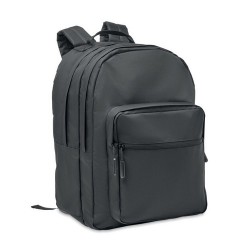 Sac à dos ordinateur  RPET 300D - VALLEY BACKPACK Matières : PET recyclé Couleurs : noir