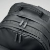 Sac à dos ordinateur  RPET 300D - VALLEY BACKPACK Matières : PET recyclé Couleurs : noir goodies publicitaire événementiel