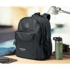 Sac à dos ordinateur  RPET 300D - VALLEY BACKPACK Matières : PET recyclé Couleurs : noir marquage laser ultra précis
