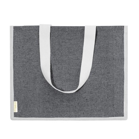 Sac Éco-responsable et Pratique Personnalisé de Shopping Talara pas cher Matières : coton recyclé Couleurs : naturel livraison e