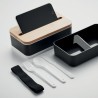 Lunchbox Éco-responsable en PP Recyclé Personnalisée WINT Matières : polypropylène (PP) Couleurs : noir livraison express 24h 48