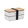 Lunchbox Éco-responsable en PP Recyclé Personnalisée WINT Matières : polypropylène (PP) Couleurs : blanc personnalisation rapide