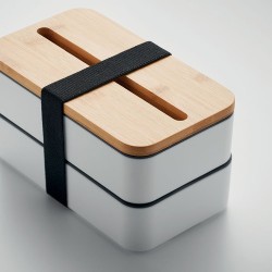 Lunchbox Éco-responsable en PP Recyclé Personnalisée WINT Matières : polypropylène (PP) Couleurs : blanc goodies entreprise desi