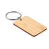 Porte-clés rectangulaire en bambou personnalisé ANGLEBOO Matières : bambou Couleurs : bois