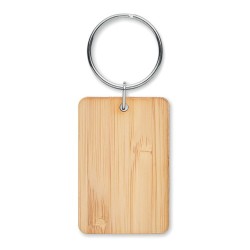 Porte-clés rectangulaire en bambou personnalisé ANGLEBOO Matières : bambou Couleurs : bois 2