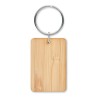 Porte-clés rectangulaire en bambou personnalisé ANGLEBOO Matières : bambou Couleurs : bois personnalisable avec votre logo