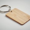 Porte-clés rectangulaire en bambou personnalisé ANGLEBOO Matières : bambou Couleurs : bois goodies publicitaire événementiel