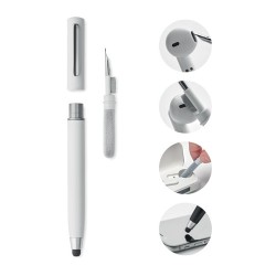 Set de nettoyage stylo stylet pratique personnalisé CLEANPEN Matières : ABS Couleurs : blanc