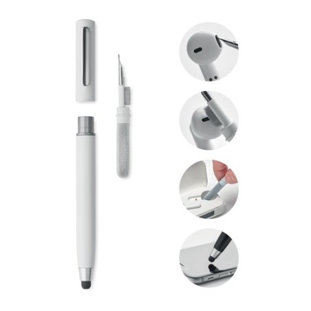 Set de nettoyage stylo stylet pratique personnalisé CLEANPEN Matières : ABS Couleurs : blanc