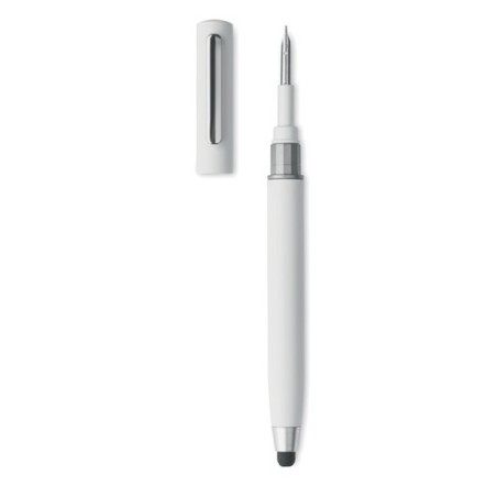 Set de nettoyage stylo stylet pratique personnalisé CLEANPEN Matières : ABS Couleurs : blanc impression haute définition