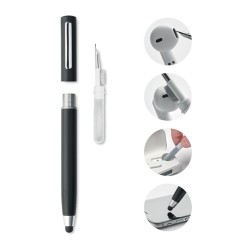 Set de nettoyage stylo stylet pratique personnalisé CLEANPEN Matières : ABS Couleurs : noir personnalisable avec votre logo