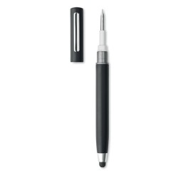 Set de nettoyage stylo stylet pratique personnalisé CLEANPEN Matières : ABS Couleurs : noir marquage laser ultra précis